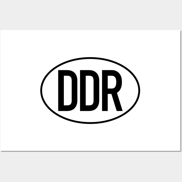 DDR license plate (single color) Wall Art by GetThatCar